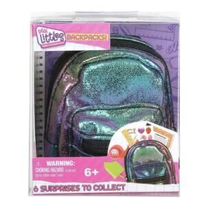 Shopkins Real Littles Toy Holographic Iridescent Backpacks